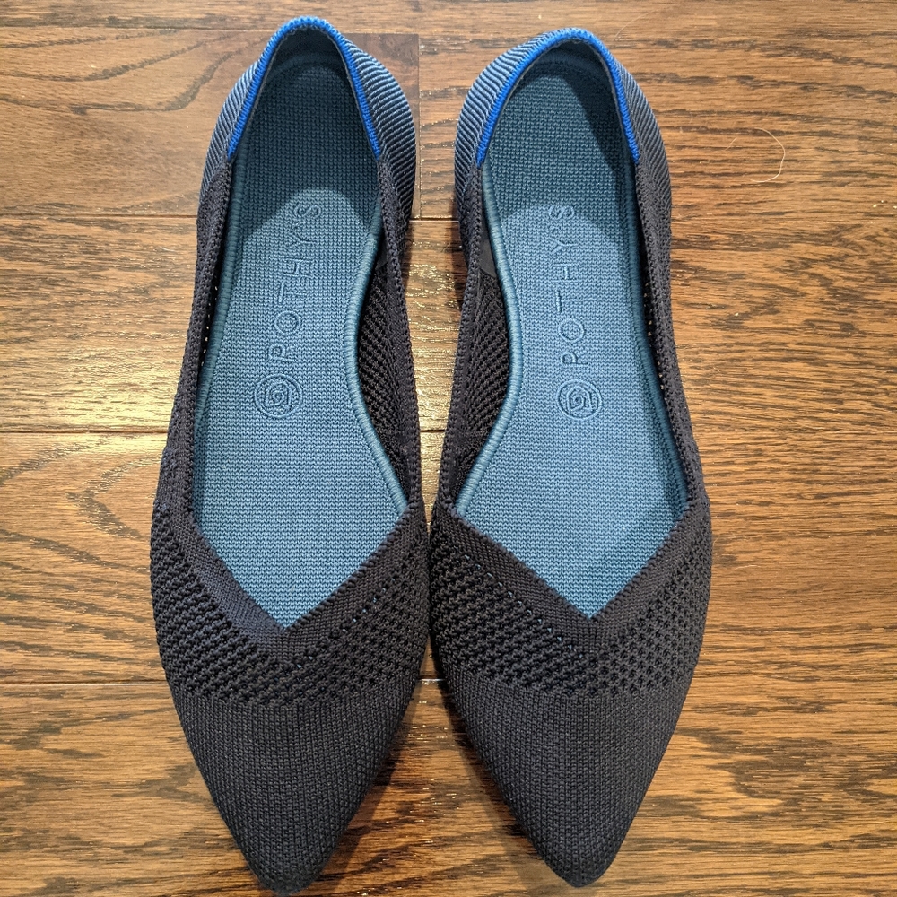 SOLD - Rothys The Point Maritime Lattice size 9.5